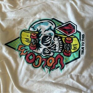 Volcom Cream Tee with Vibrant Graphic